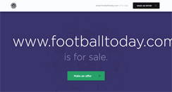 Desktop Screenshot of footballtoday.com